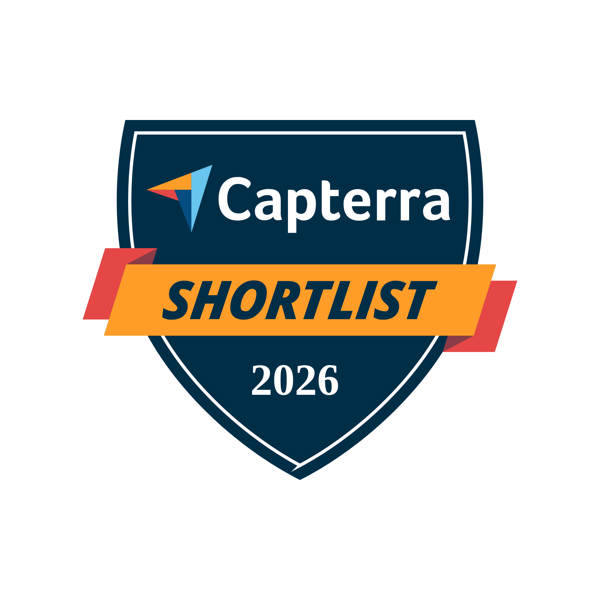 Badge Capterra Shortlist 2026